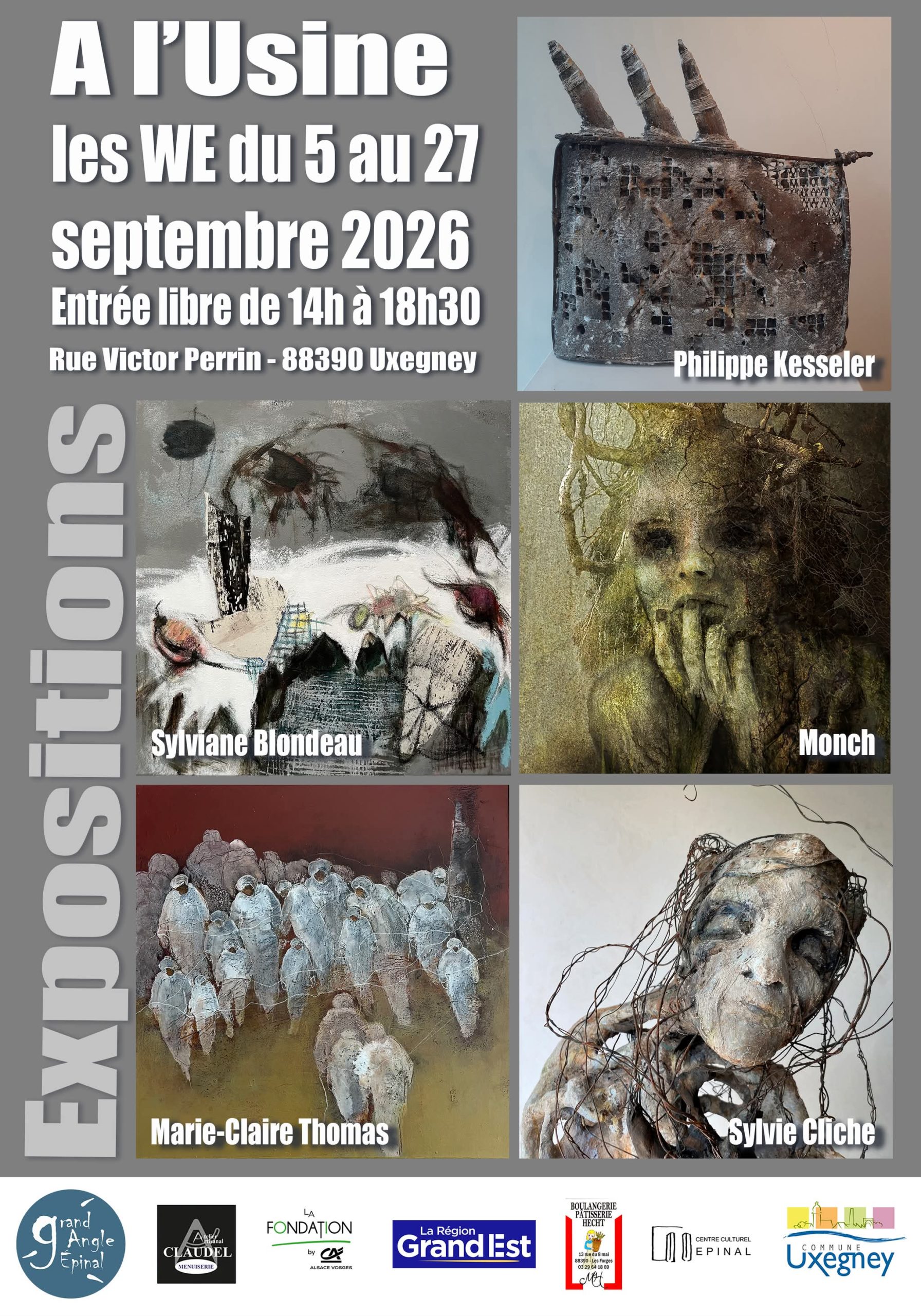 5 artistes exposent à L'Usine !