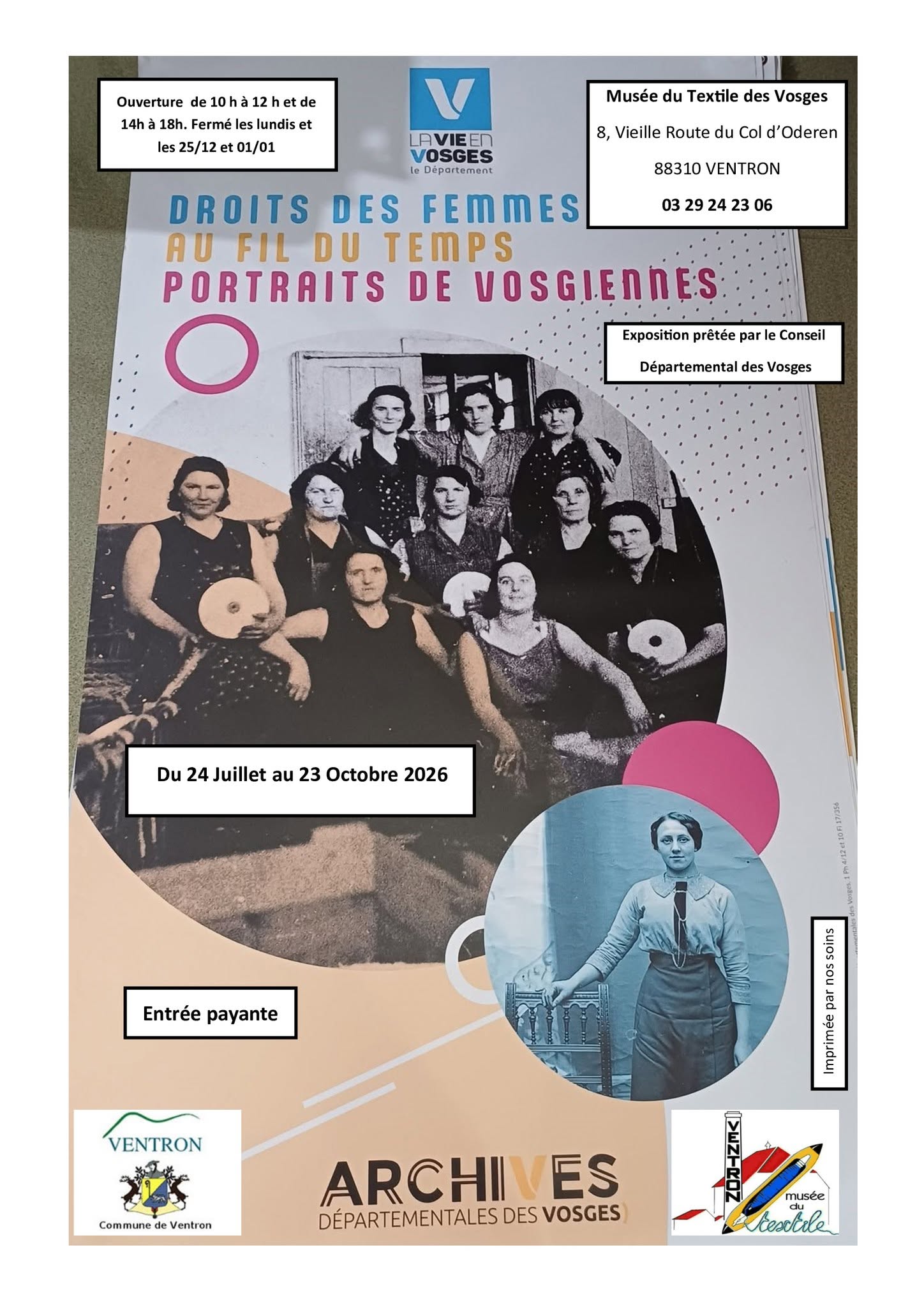 Droits des Femmes au fil du temps, Portraits de Vosgiennes