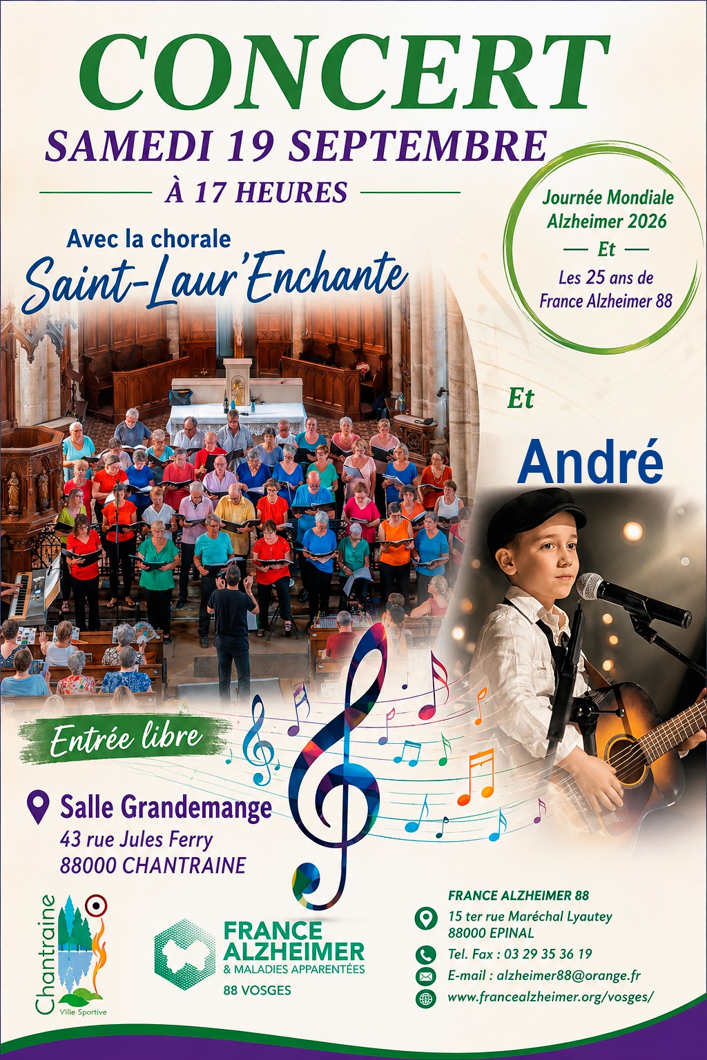 CONCERT JOURNEE MONDIALE ALZHEIMER 2026