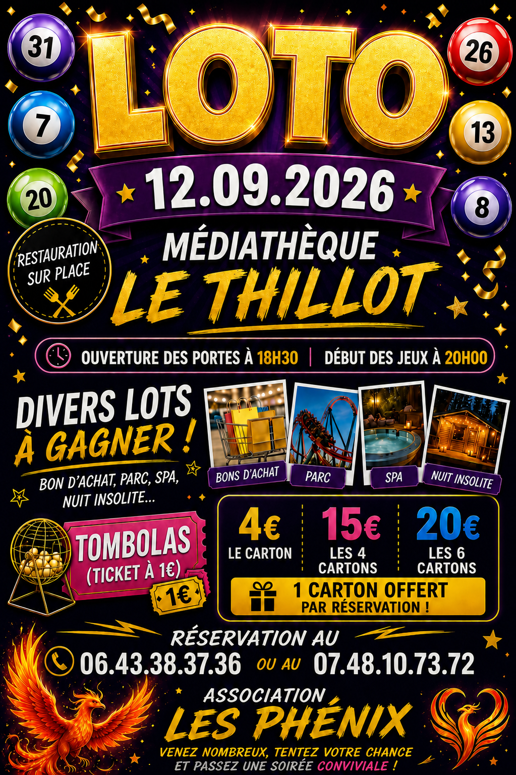 Loto Association les Phénix Loto Association les Phénix