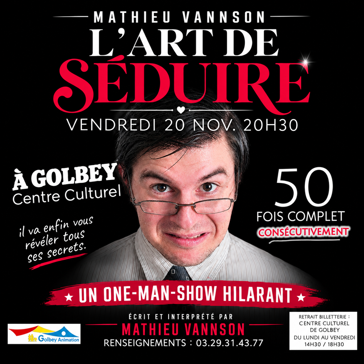 Mathieu Vannson dans L’Art de Séduire Mathieu Vannson dans L’Art de Séduire