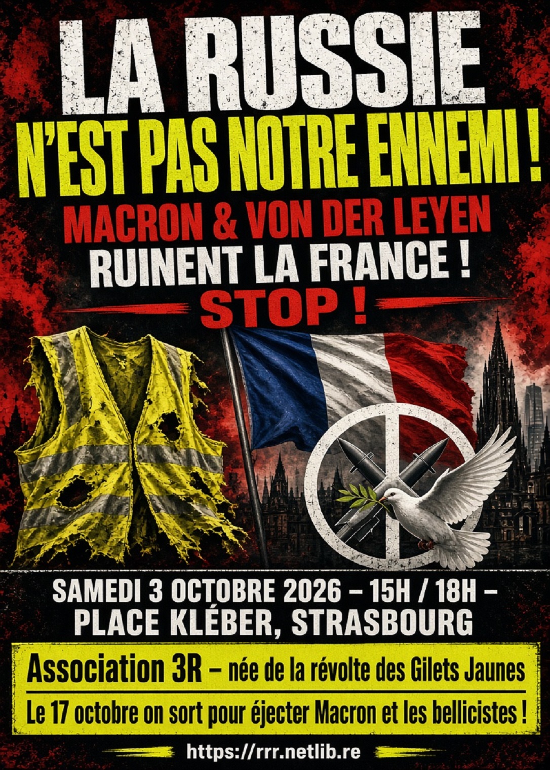 LA RUSSIE N’EST PAS NOTRE ENNEMI ! MACRON RUINE LA FRANCE