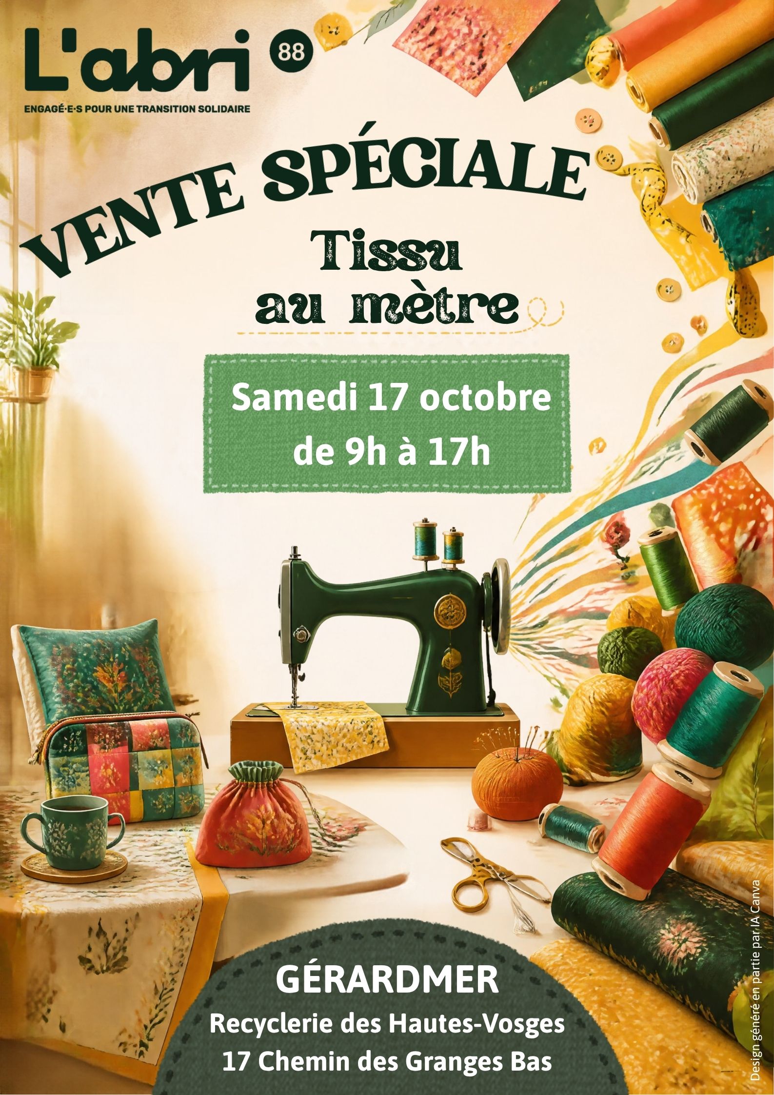 Vente Tissu au mètre à Gérardmer