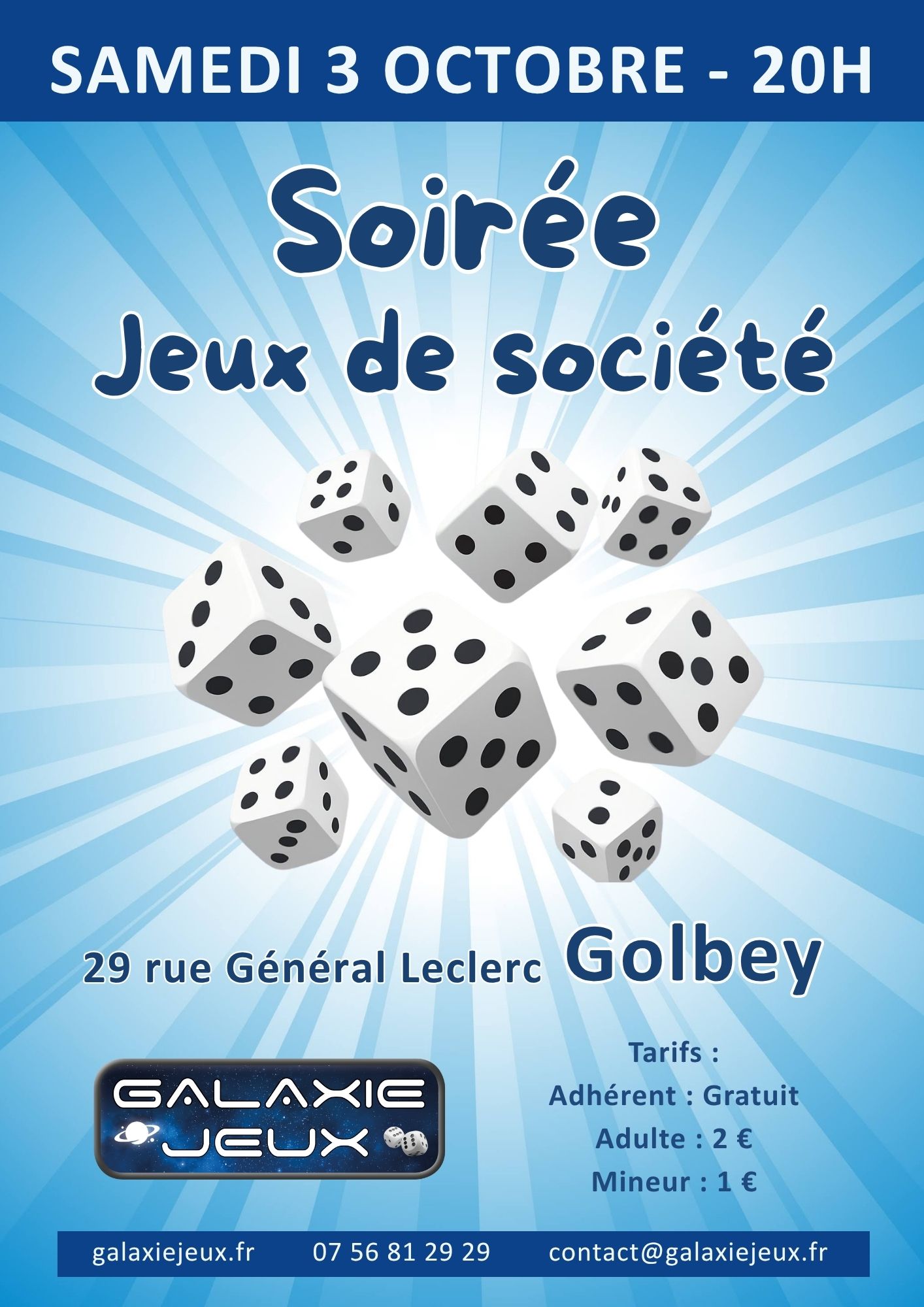 Soirée Jeux de société Soirée Jeux de société