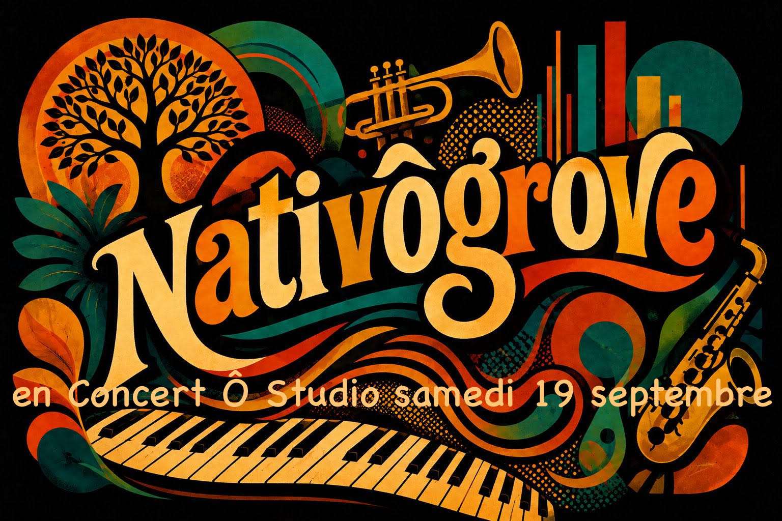 Nativôgrove en Concert Ô Studio
