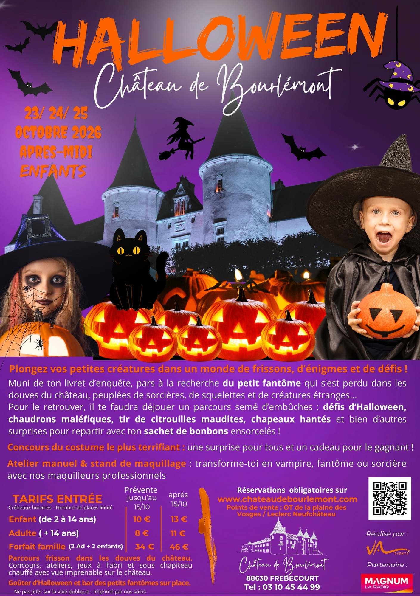 Halloween s’invite au château de Bourlémont – spécial Enfants Halloween s’invite au château de Bourlémont – spécial Enfants