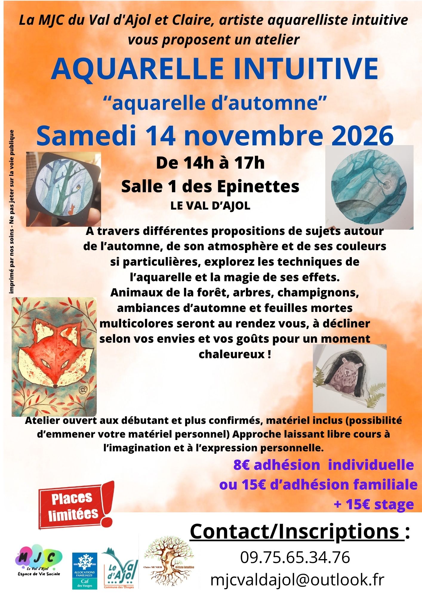 Atelier aquarelle intuitive