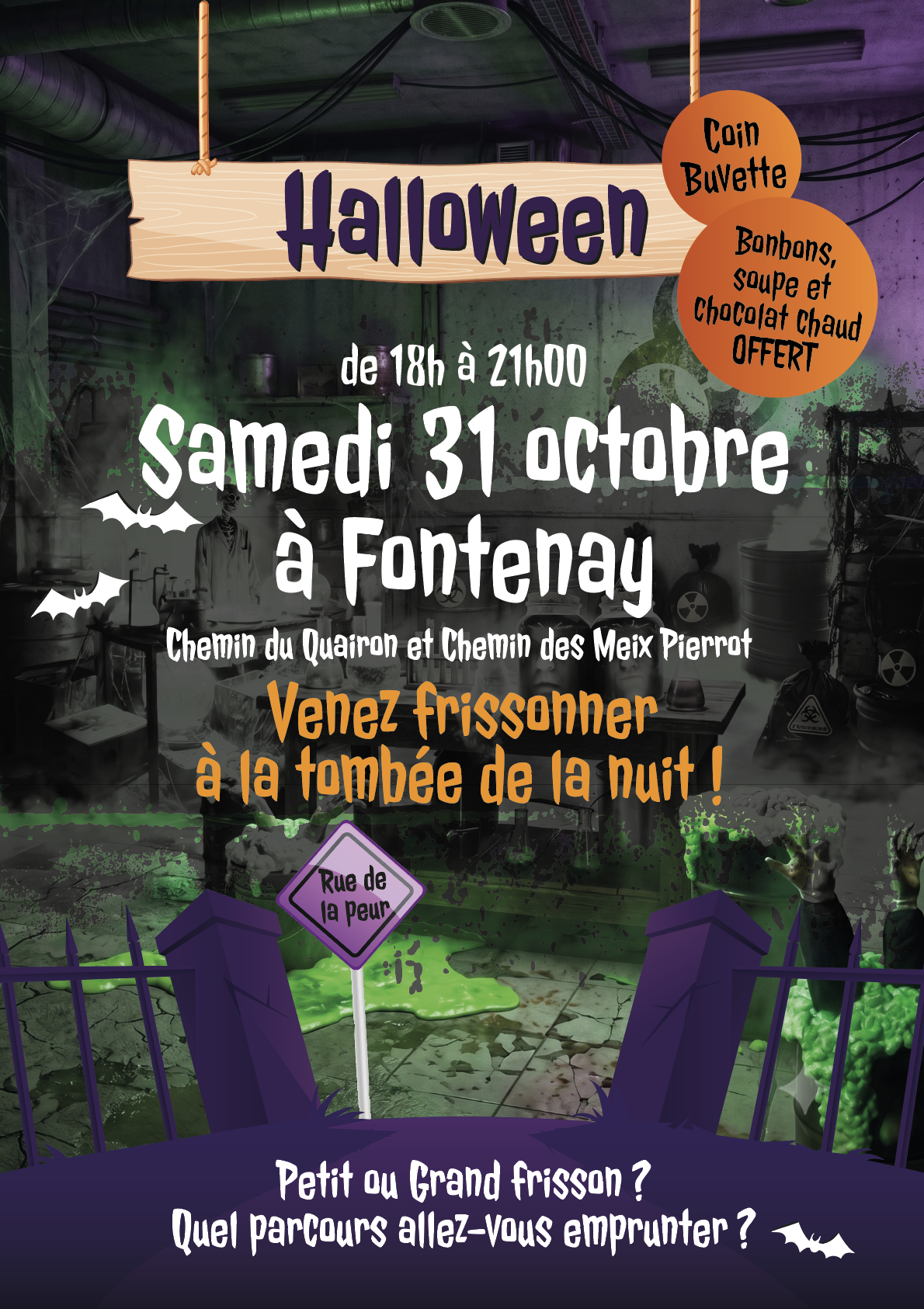 Hallowwen à Fontenay...Venez frissonner à la tombée de la nuit !
