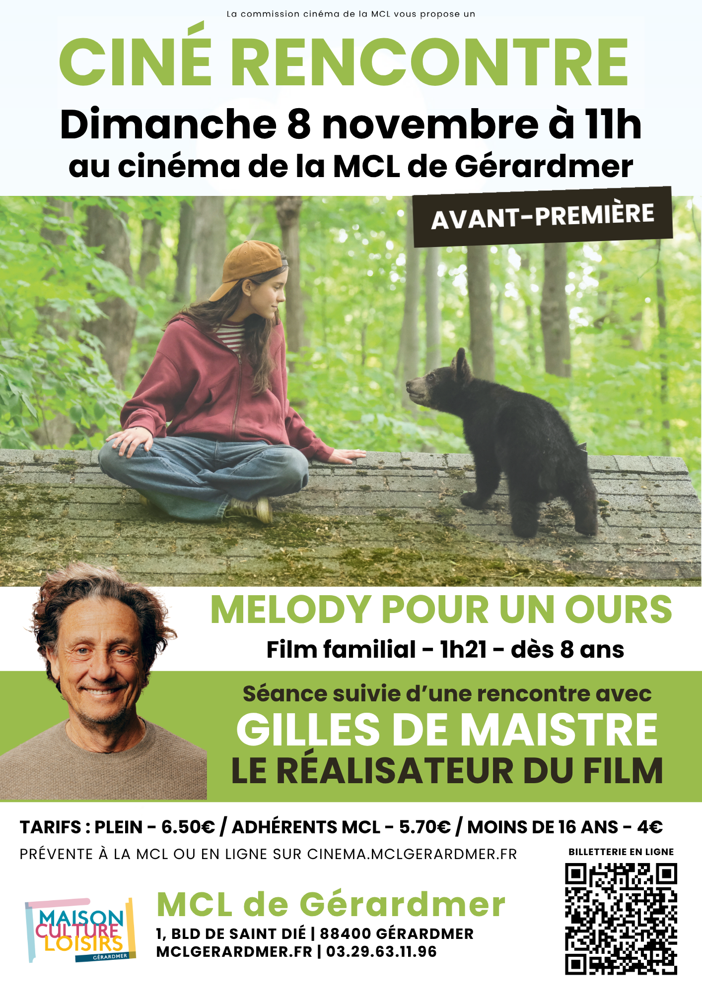 Avant première Melody pour un ours