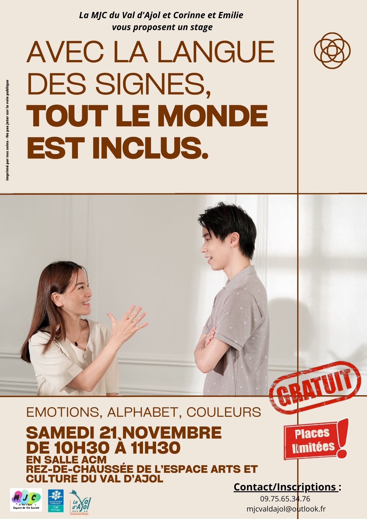 Atelier langue des signes
